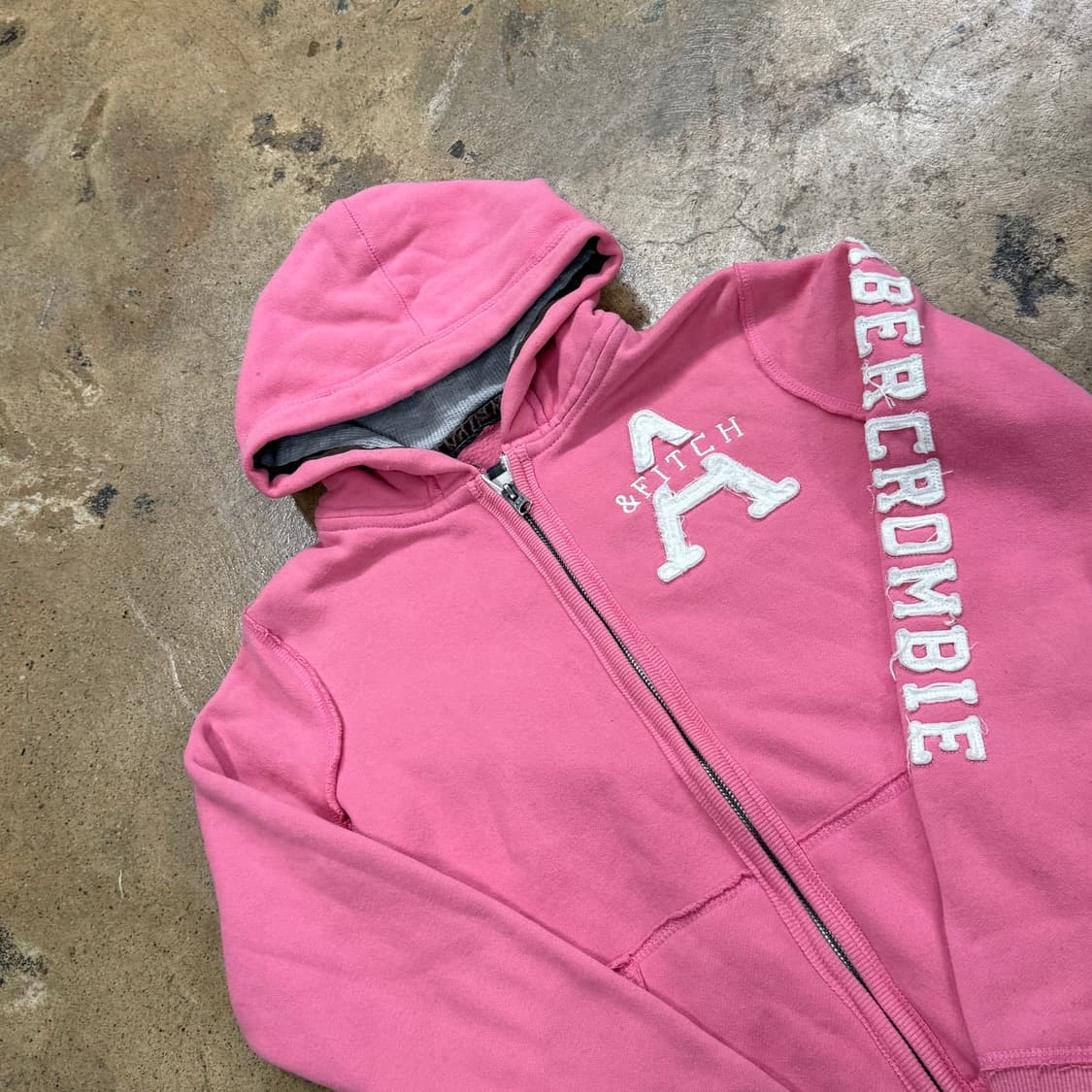 아베크롬비 딸기우유 핑크 딱붙 후드집업 상품이미지1