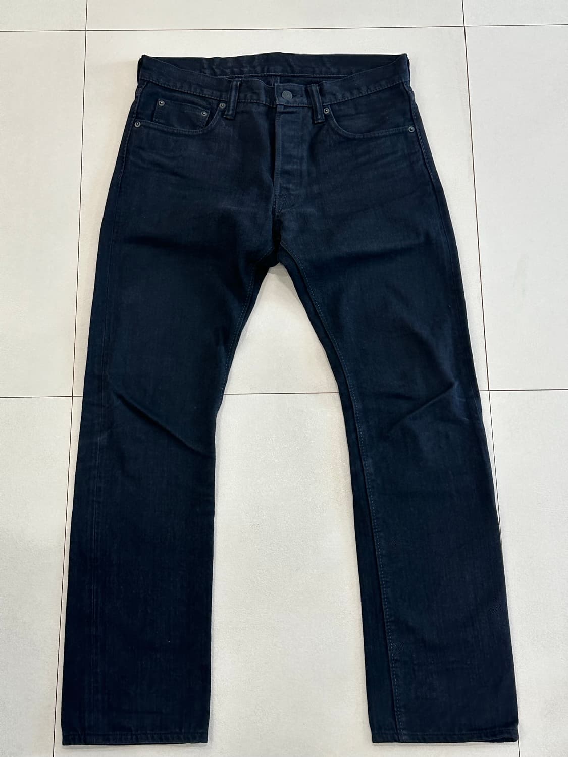 PBJ Black x Black straight denim 32 상품이미지1