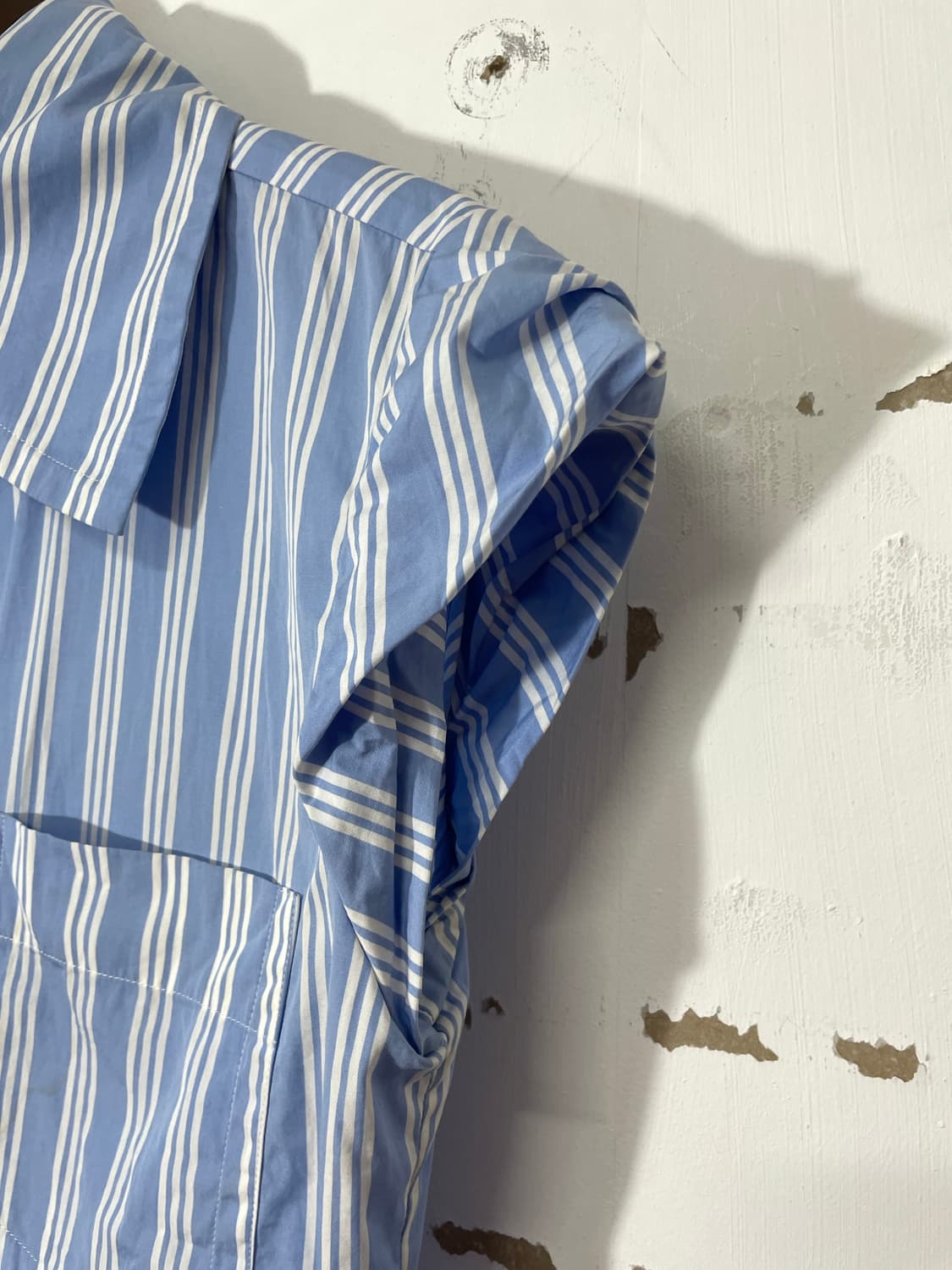 스트라이프 빅카라 블라우스  상품이미지6