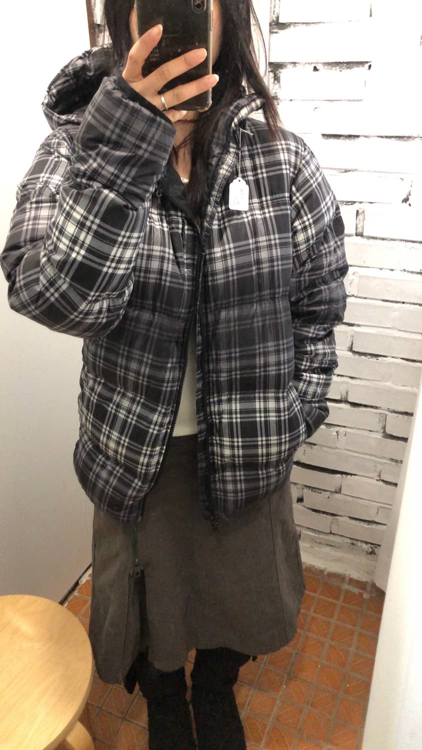 나이키 acg 체크패딩 구스 상품이미지1