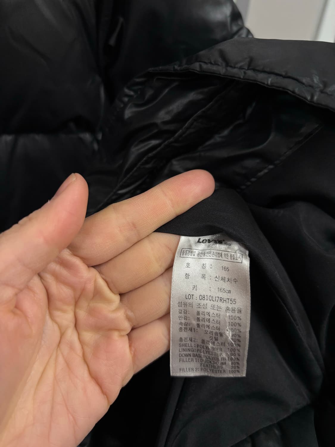 리바이스 우먼 롱 다운패딩 상품이미지8