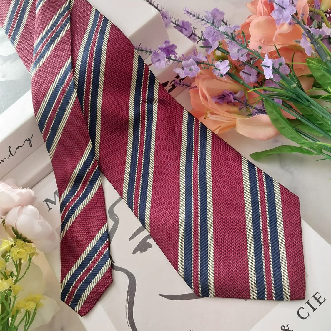 프랑코 페렐리 실크 스트라이프 넥타이 9.5cm A+등급 K1284
 상품이미지2