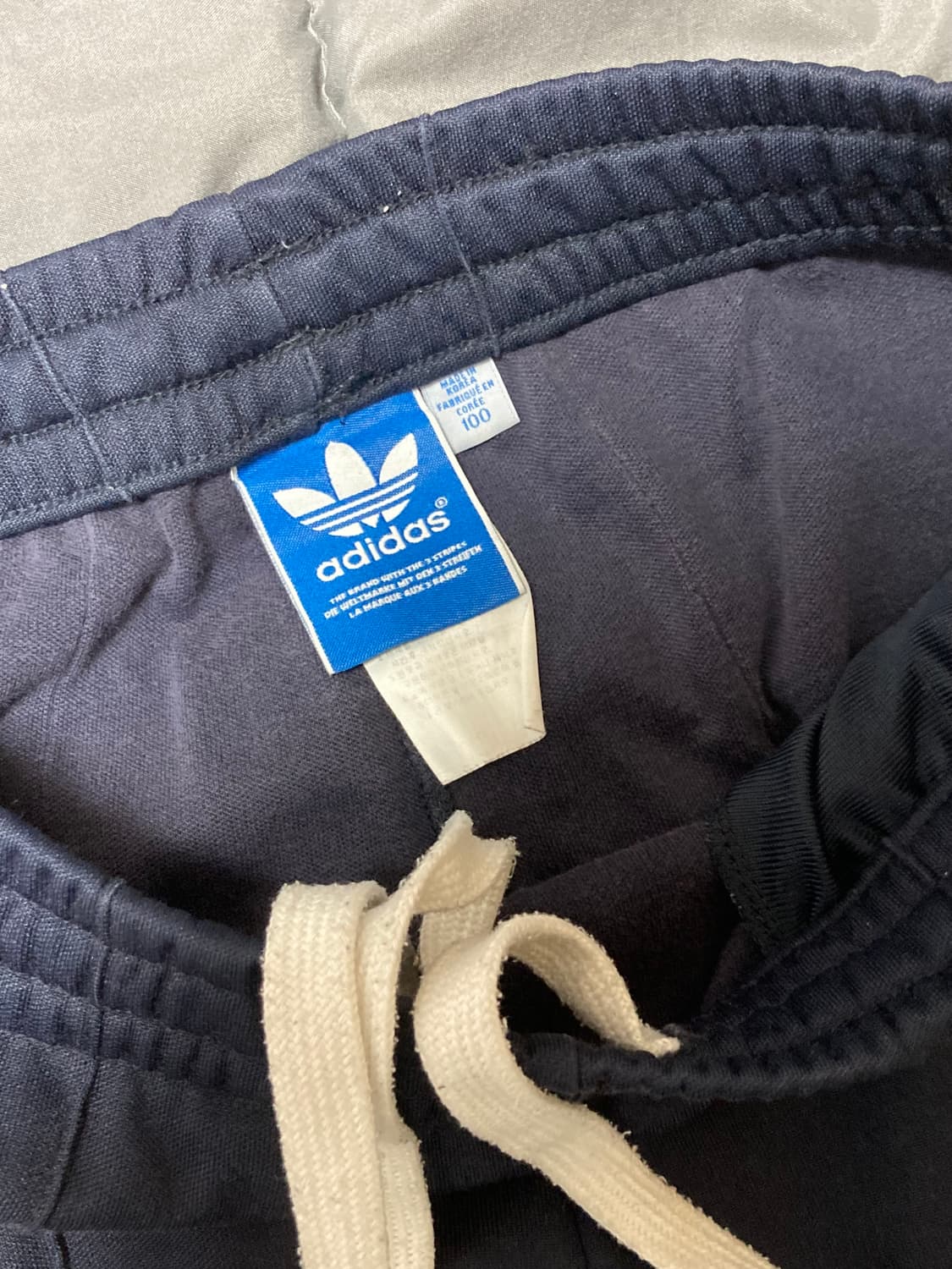아디다스 삼선 트레이닝 바지 네이비 100 상품이미지4