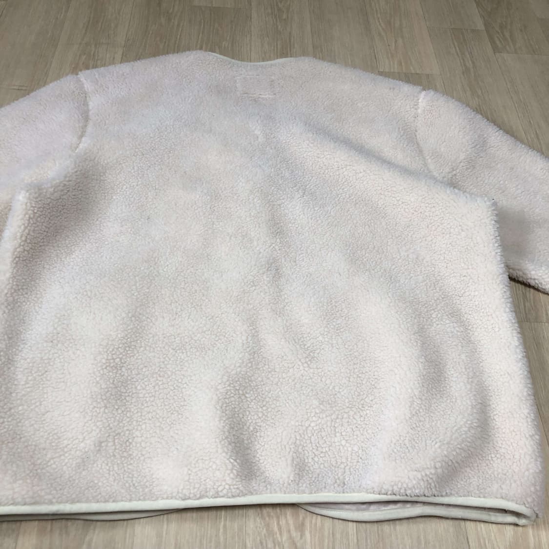 (XL) 리 Lee 보아 노카라 라이너 헤비 후리스 아이보리 자켓 상품이미지10