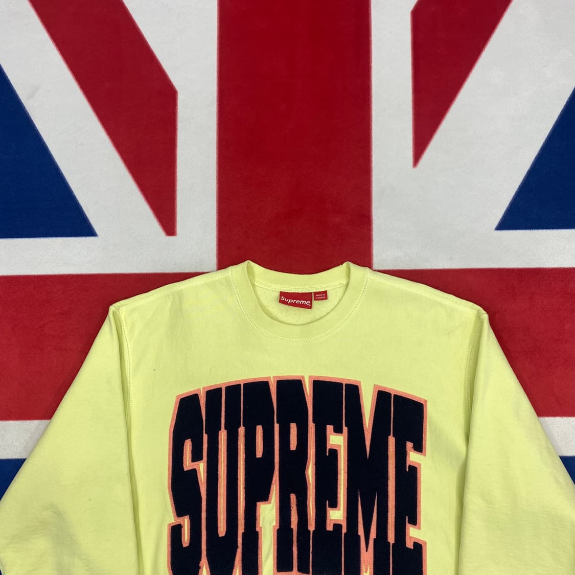 슈프림 시티스 아크 크루넥 페일 라임 M  상품이미지3