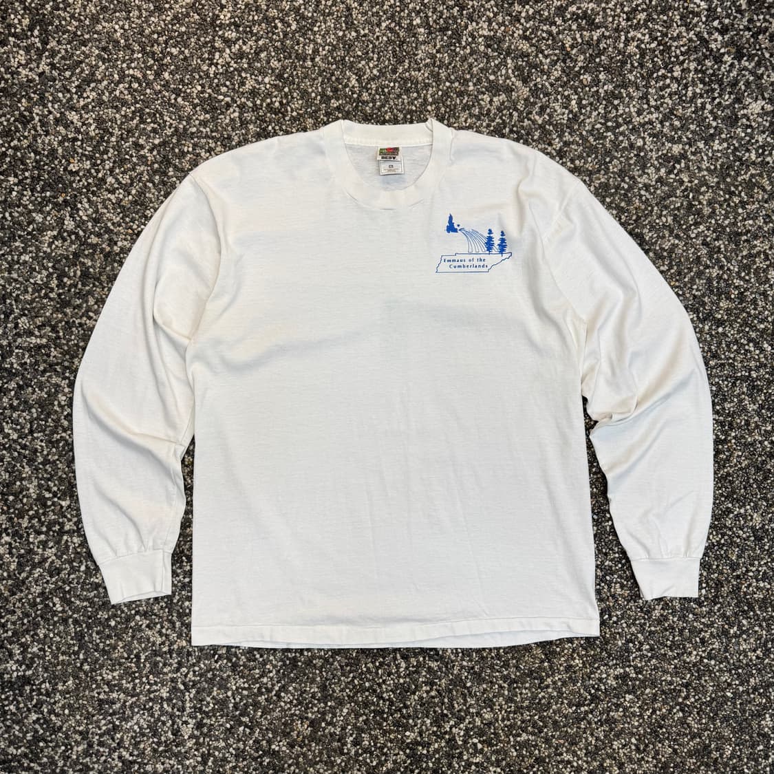 90s 프룻오브더룸 누가복음 롱슬리브 티셔츠 made in USA (XL 상품이미지3