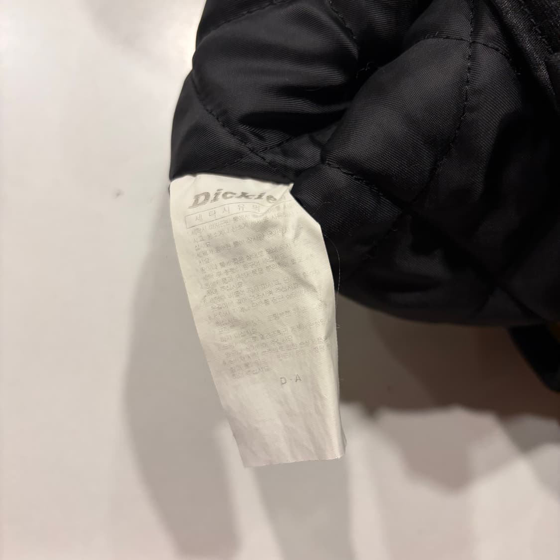 [S] 디키즈 사틴 유광 블랙/옐로우 바시티 자켓 C947 상품이미지6