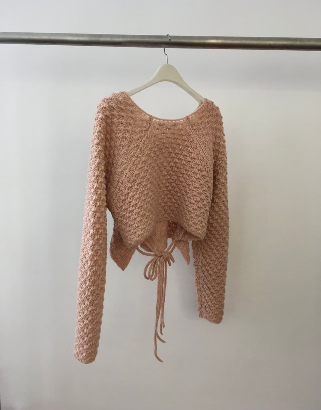 브리드 그레이프 울 가디건 (pink) 상품이미지10