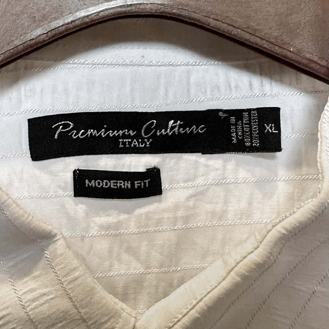 ITALY VINTAGE 셔츠 엠보 텍스쳐 그래픽 프린트 디테일 화이트 상품이미지6