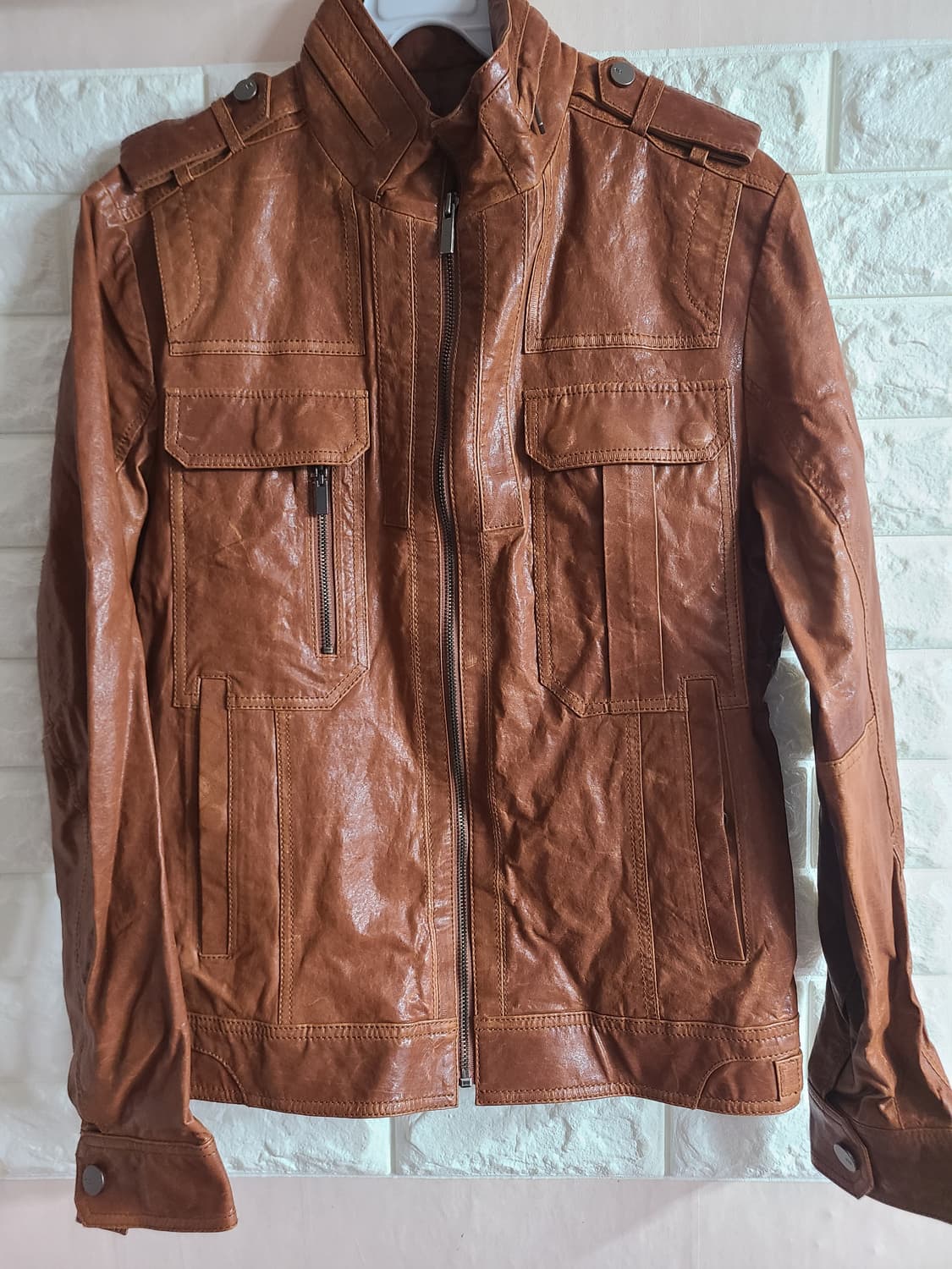 Mind Bridge 갈색 양가죽 자켓 95 상품이미지1