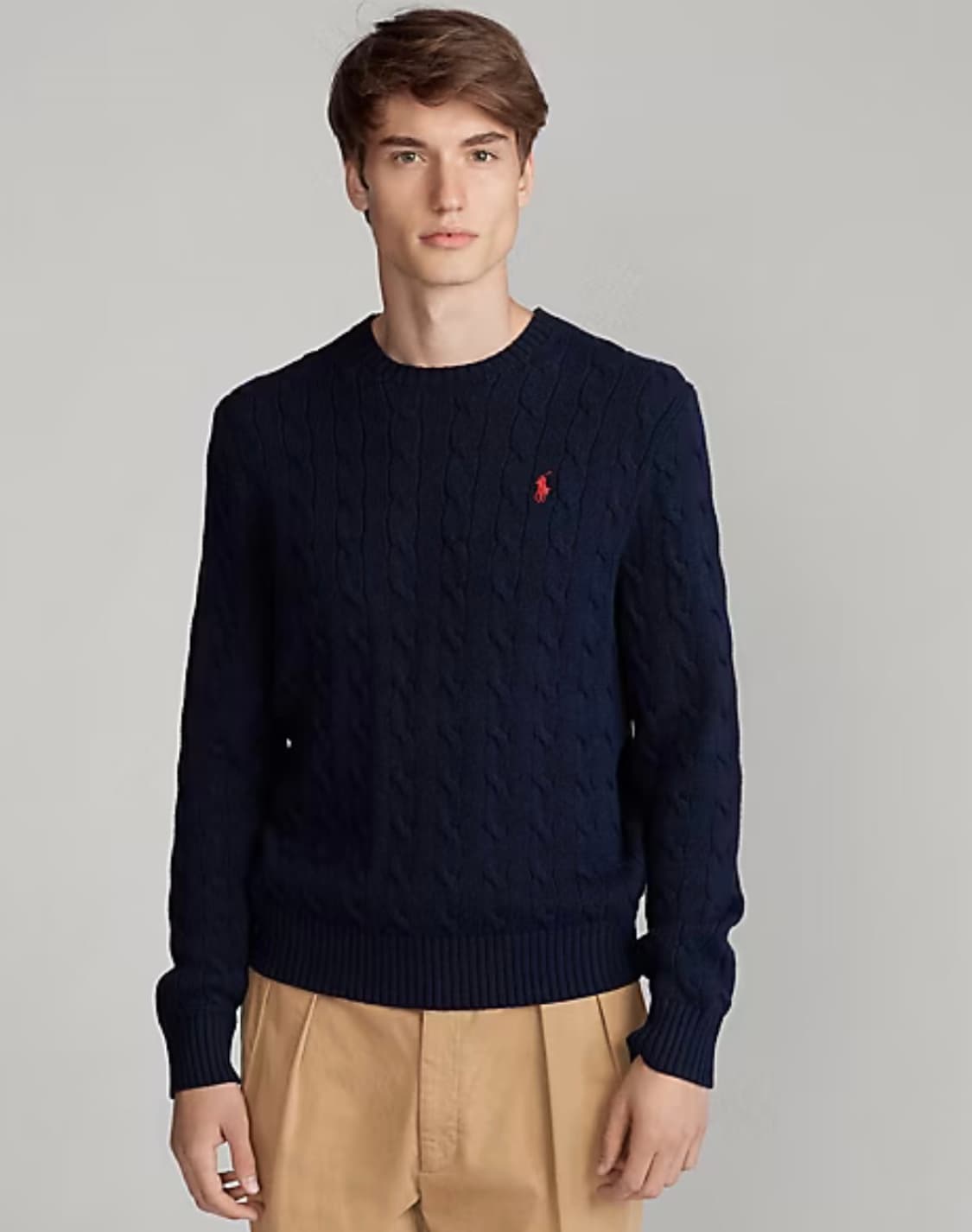 폴로 랄프로렌 케이블 꽈배기 스웨터 니트 네이비 XL 상품이미지5