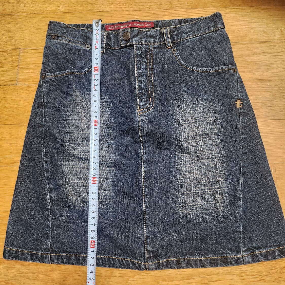 ttowatto jeans 빈티지 청치마 상품이미지1