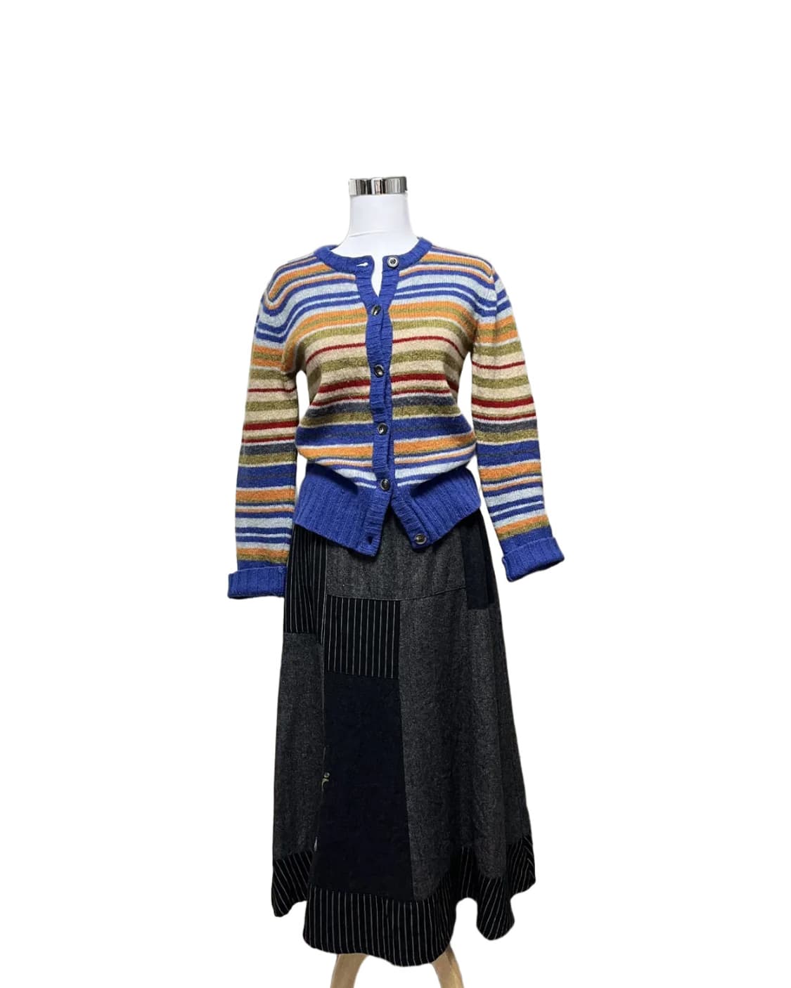 Patch&stitch wool skirt 상품이미지5