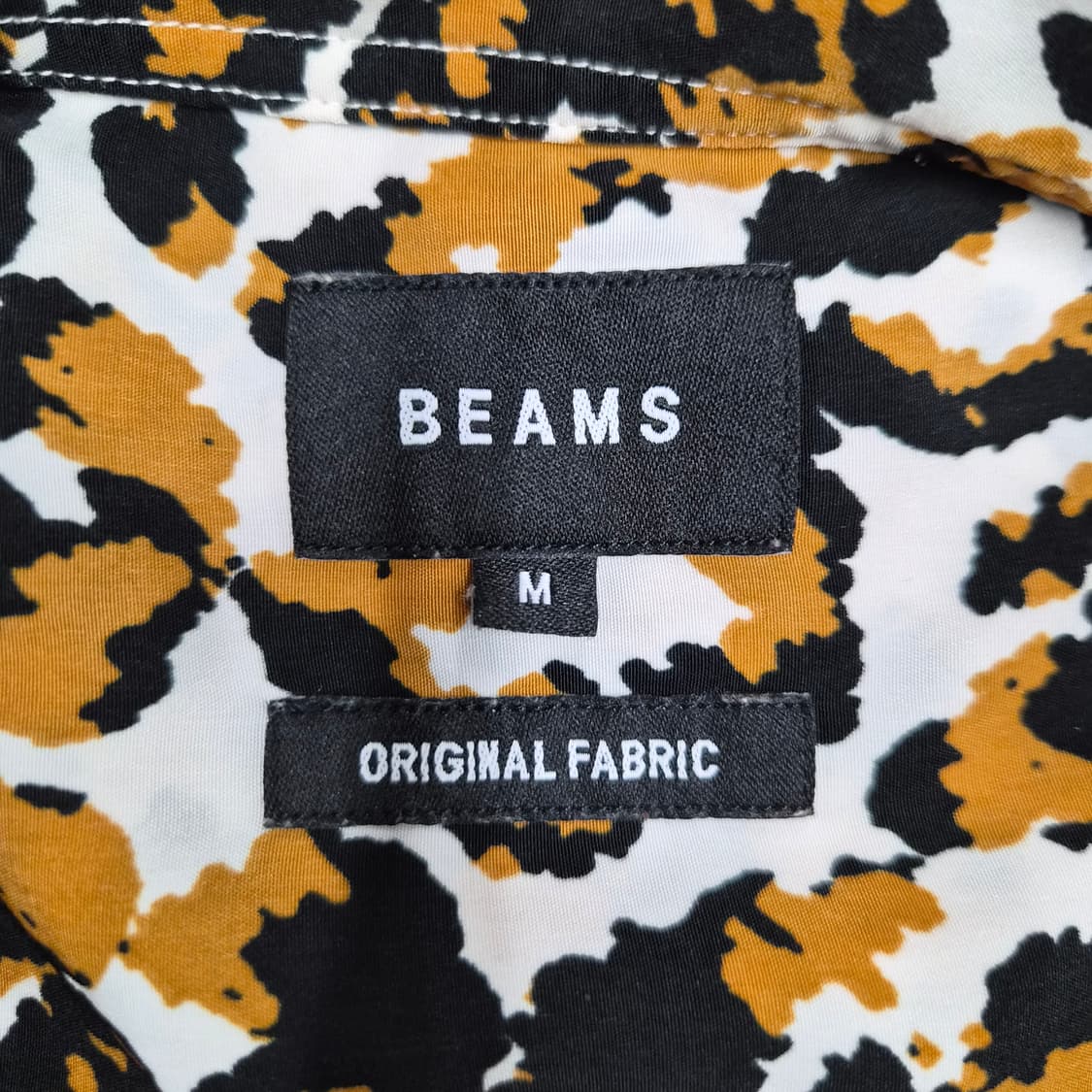 BEAMS Leopard Open Collar 반팔 셔츠 상품이미지3