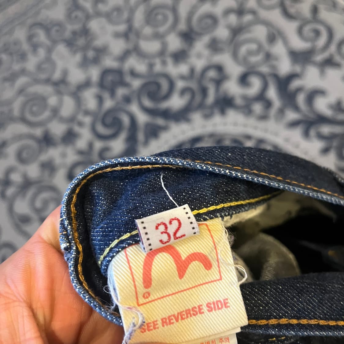 32 에비수 올드스쿨 카펜터 데님 팬츠W2468 상품이미지5