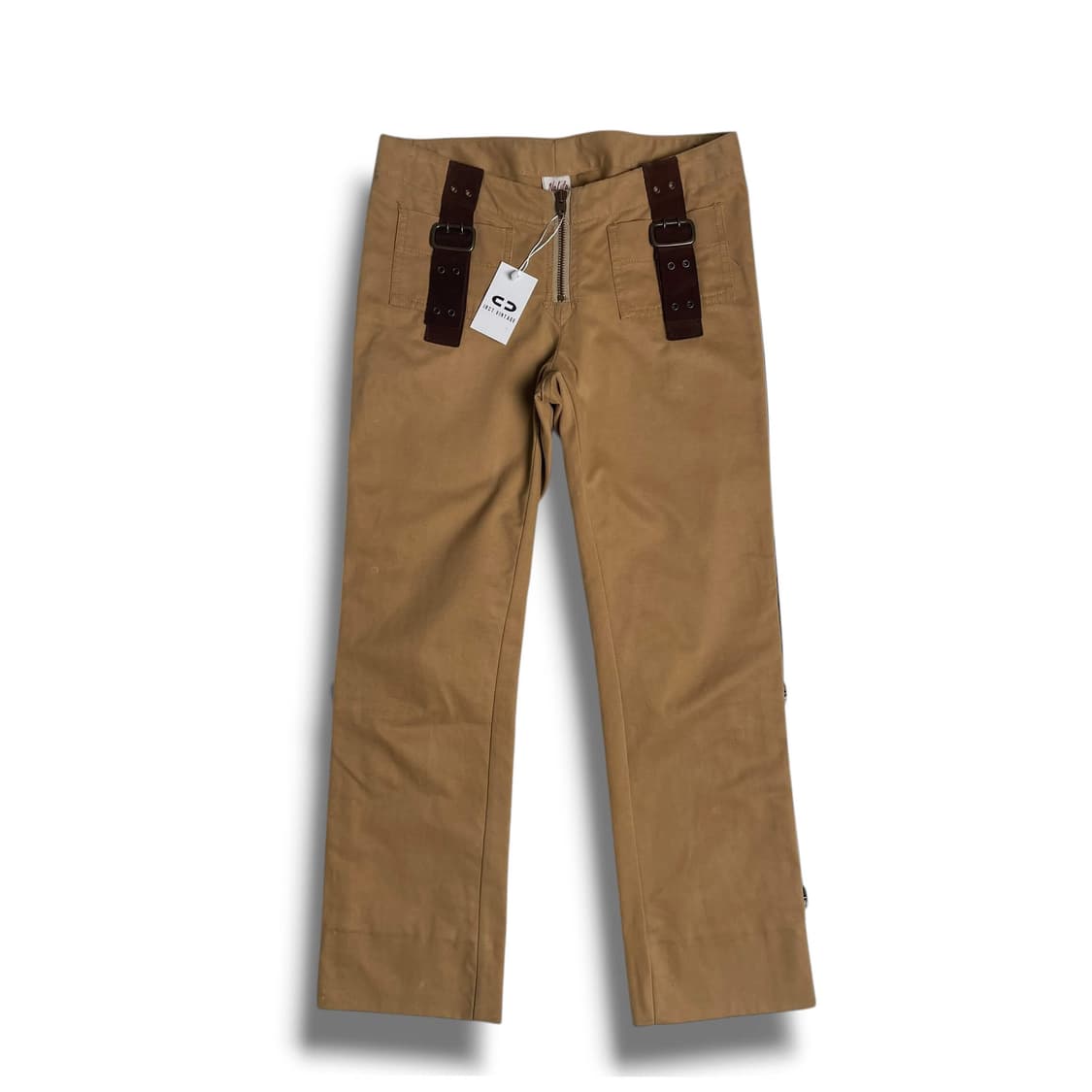 No.l.ita 사이드 스웨이드 라인 로우라이즈 팬츠 (italy)   상품이미지1