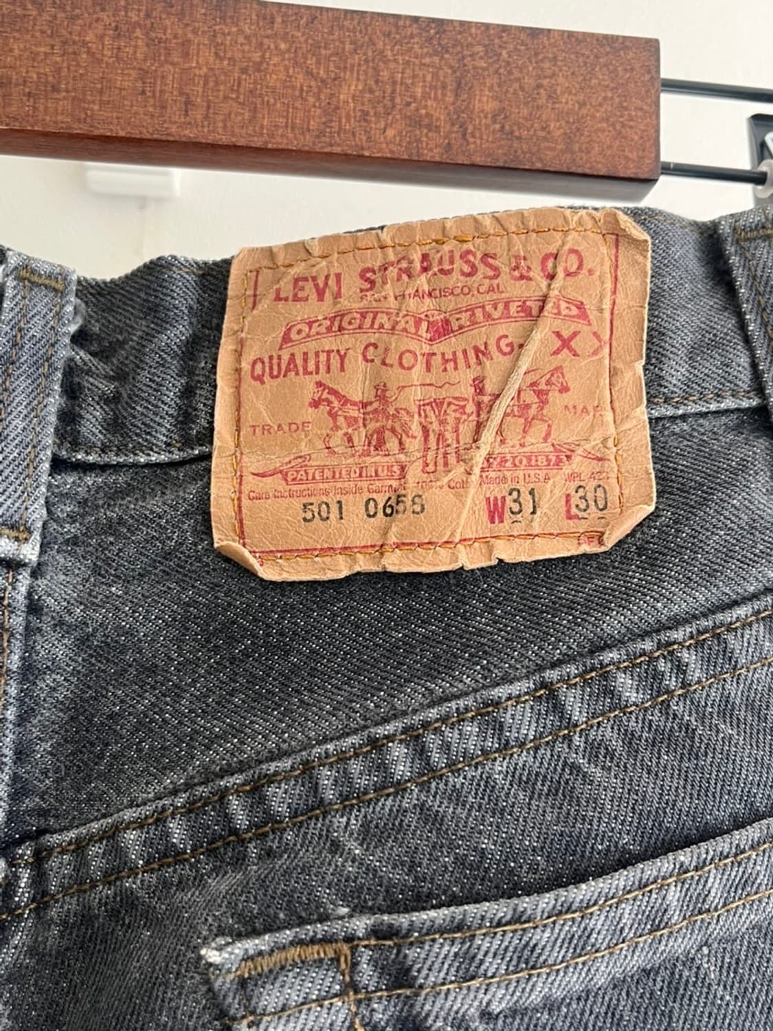 1980s Levi's 501 0656 Black Jean 상품이미지9