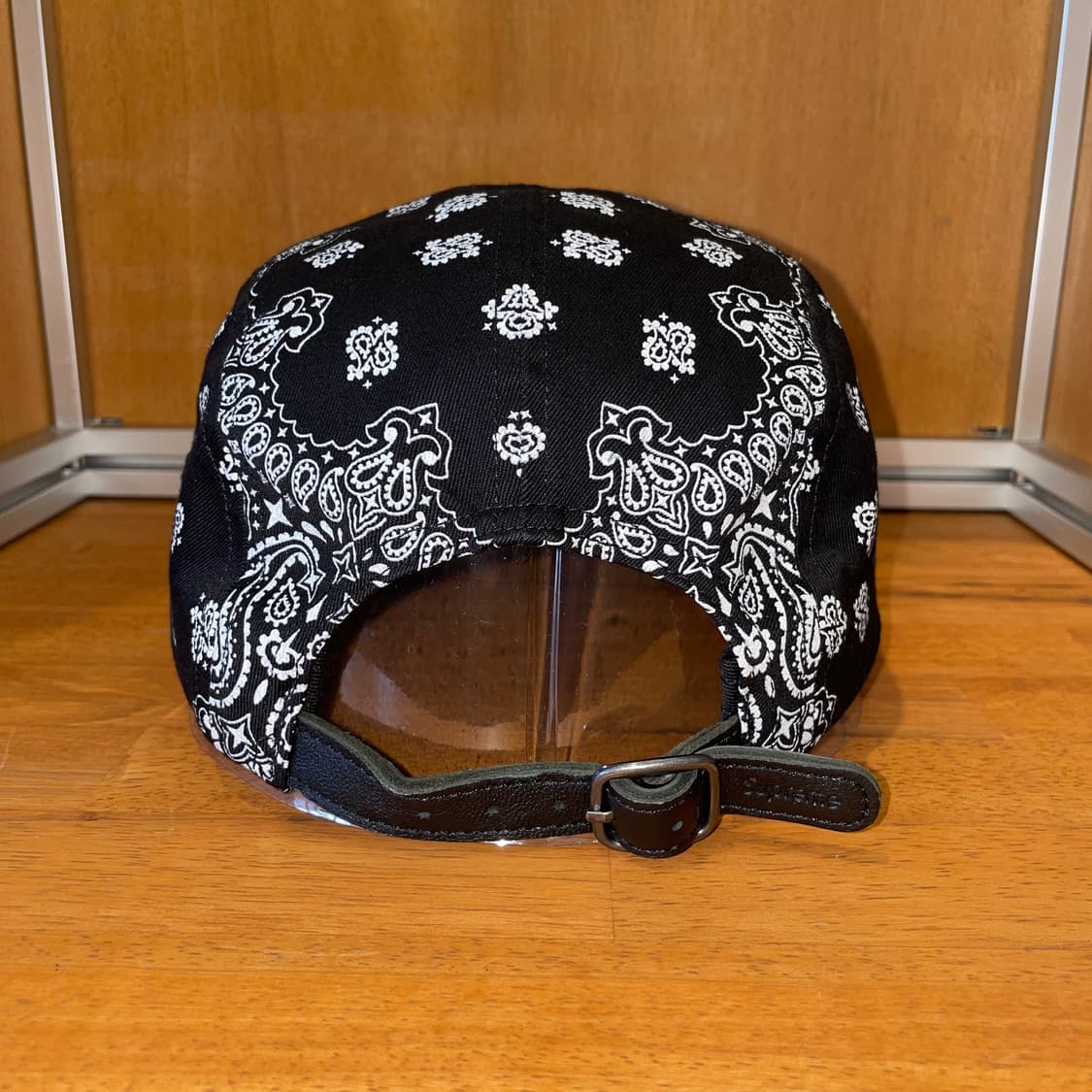 Supreme Bandana Camp Cap (Black) 상품이미지5