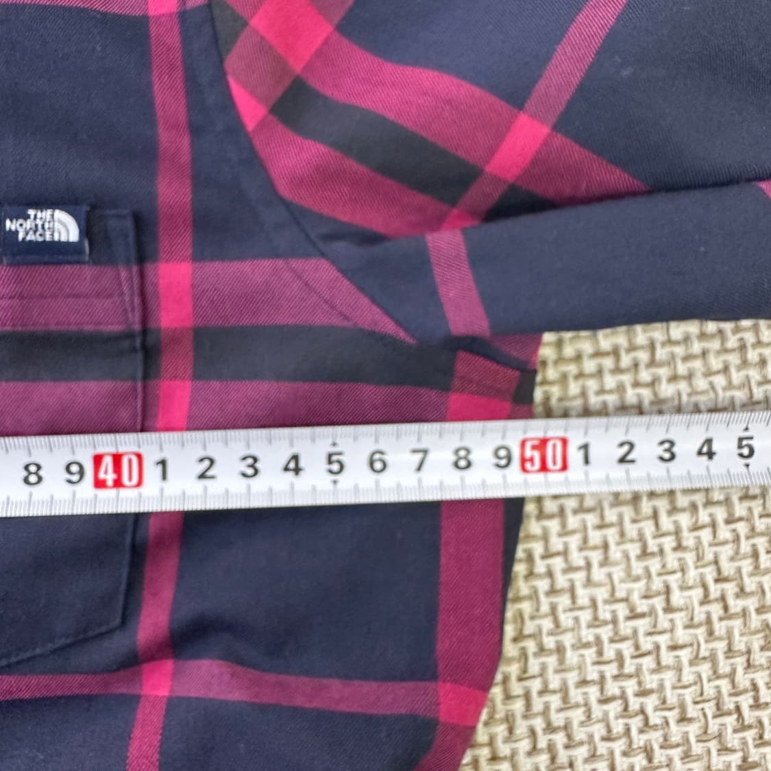 M 노스페이스 체크 패턴 긴팔 셔츠 0420D 상품이미지5