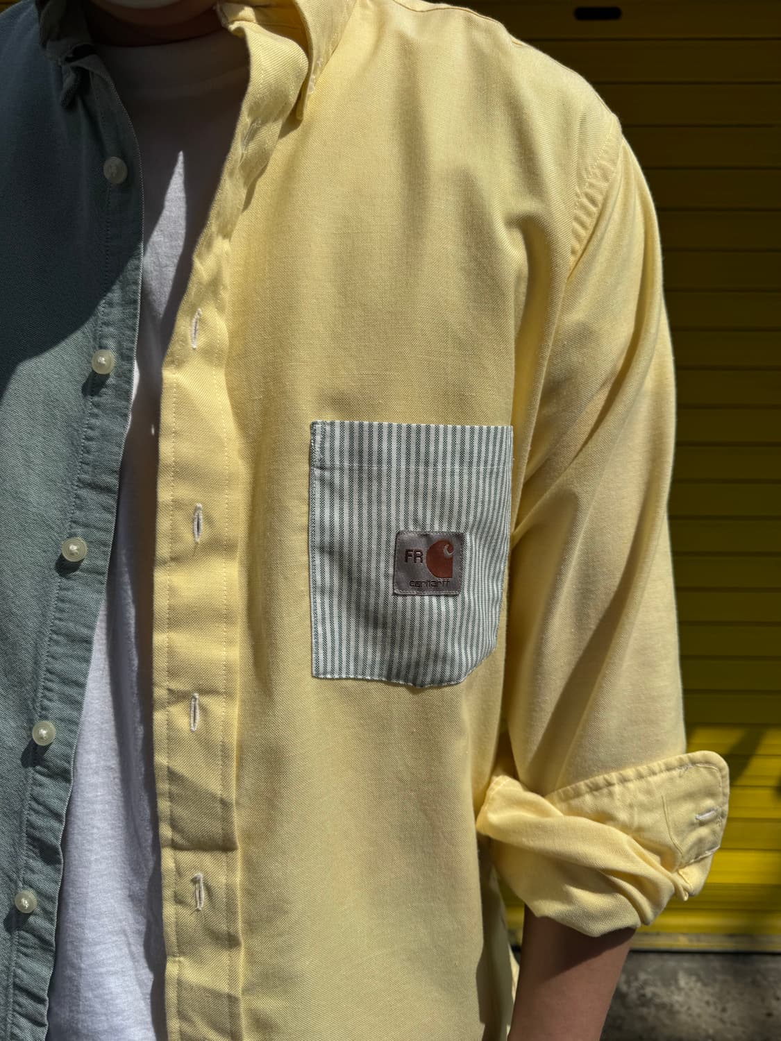 칼하트 리메이크 배색 셔츠 L 상품이미지2