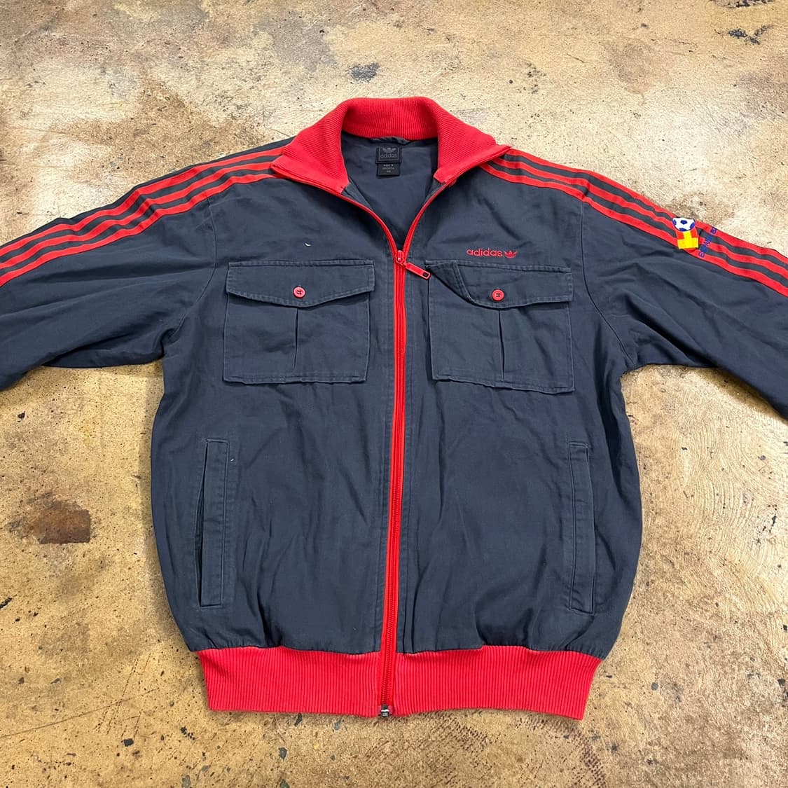 아디다스 검빨 블랙 레드 투 포켓 져지 100 상품이미지2