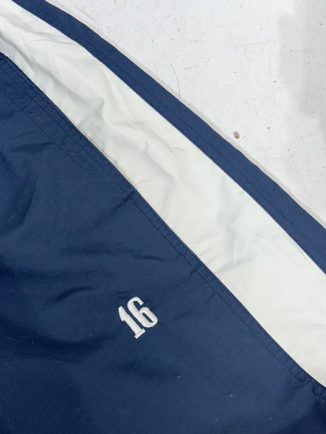 리복 네이비 와이드 화이트 사이드 라인 트랙 팬츠  상품이미지6