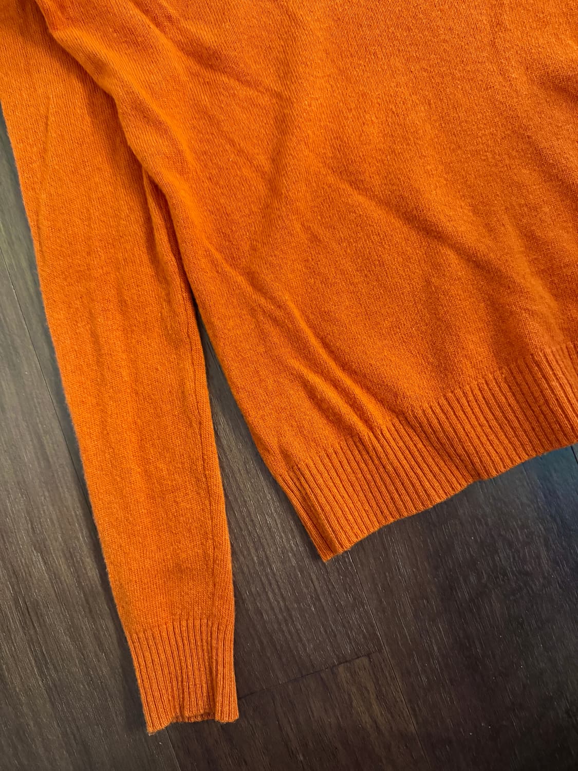 랄프로렌 스포츠 다크오렌지 브이넥 니트 상품이미지3