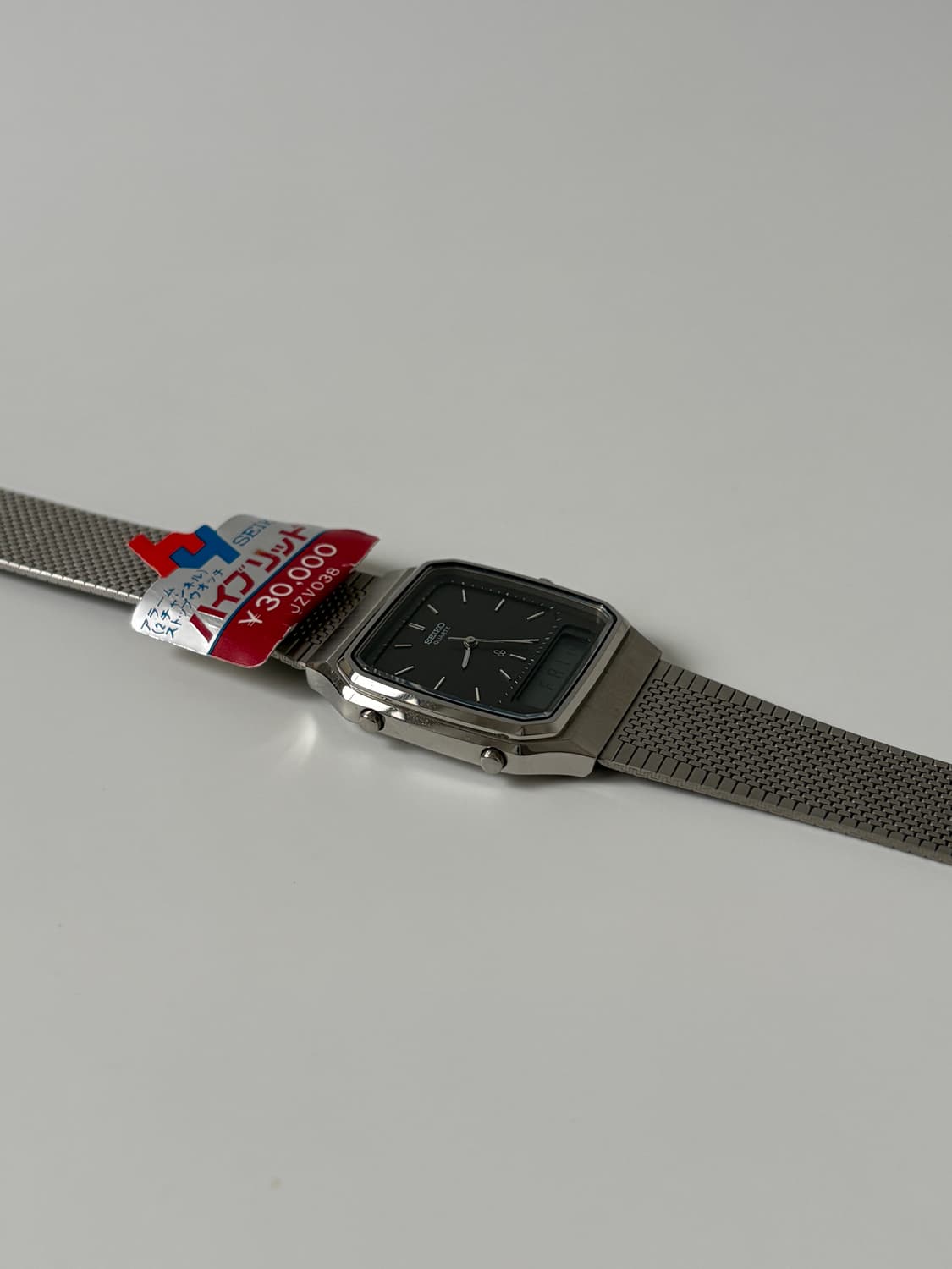 1980s Black Dial Square Ana Digi Quartz 상품이미지6