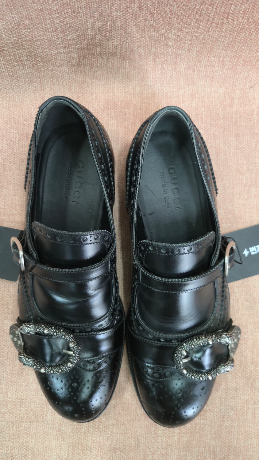 (정품) 구찌 디오니서스 꿀벌 브로그 몽크 스트랩 7사이즈 260~265 상품이미지3