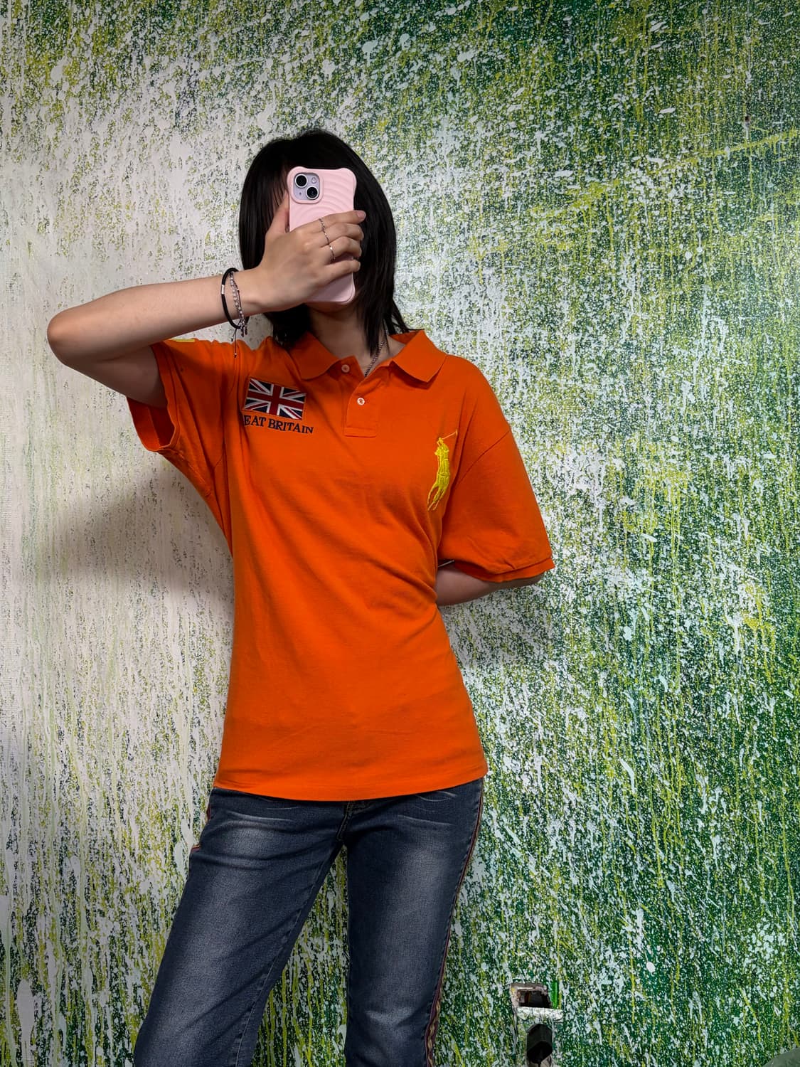 폴로 빅포니 치프키프 영국 오렌지 반팔 카라 티셔츠 XXL 상품이미지2
