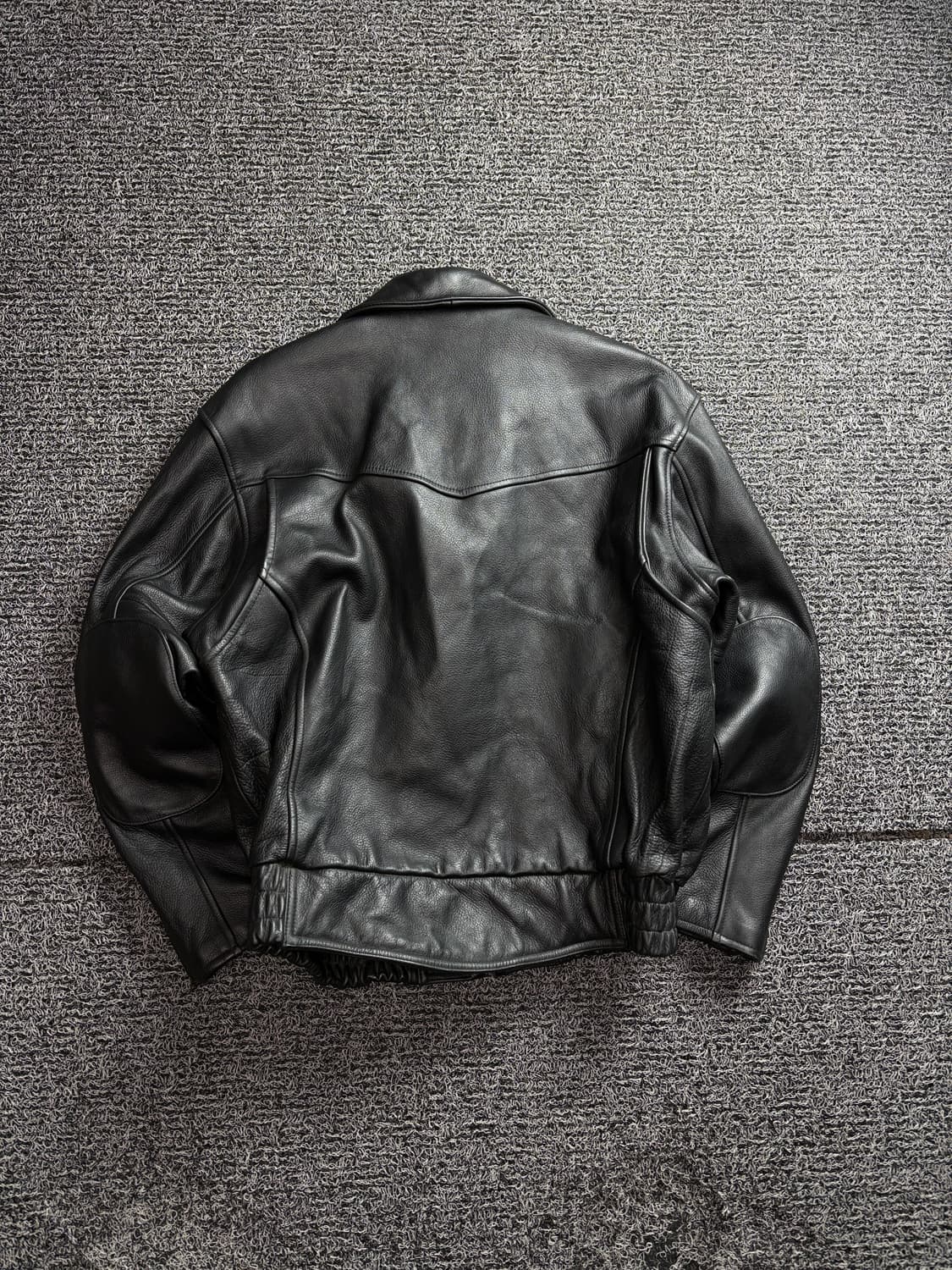 Advance 아카이브 블랙 램스킨 A-2 레더 자켓 2940 상품이미지5