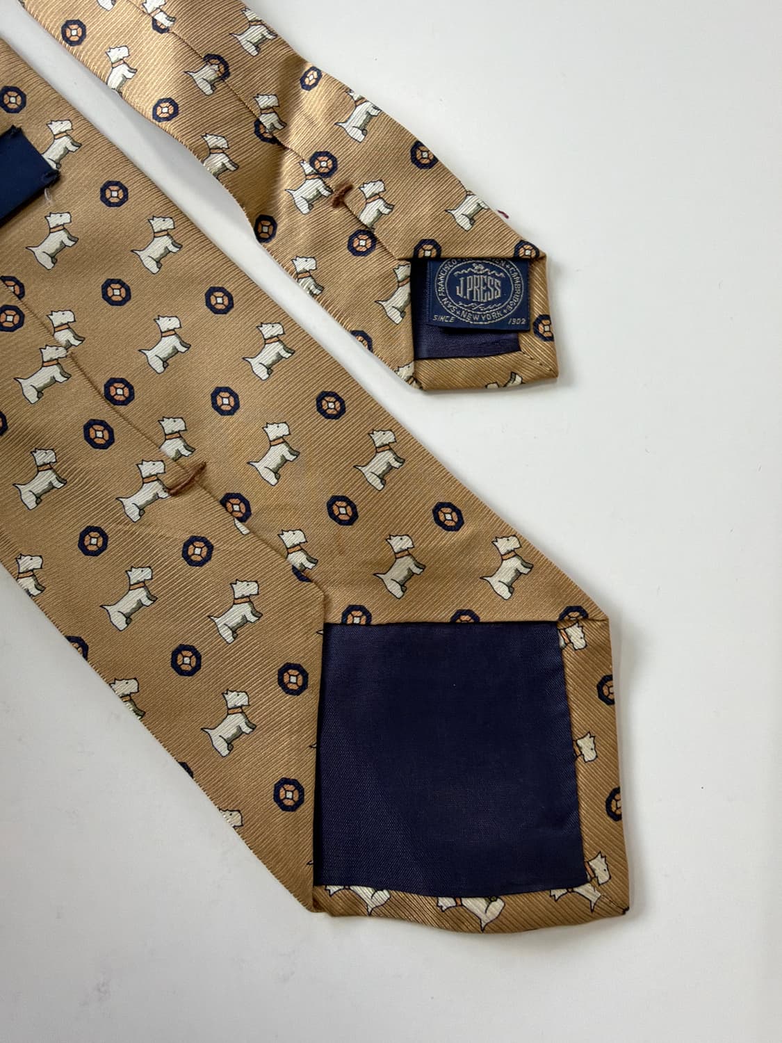 제이프레스(J press) 강아지패턴 실크 넥타이 8.5cm 상품이미지5