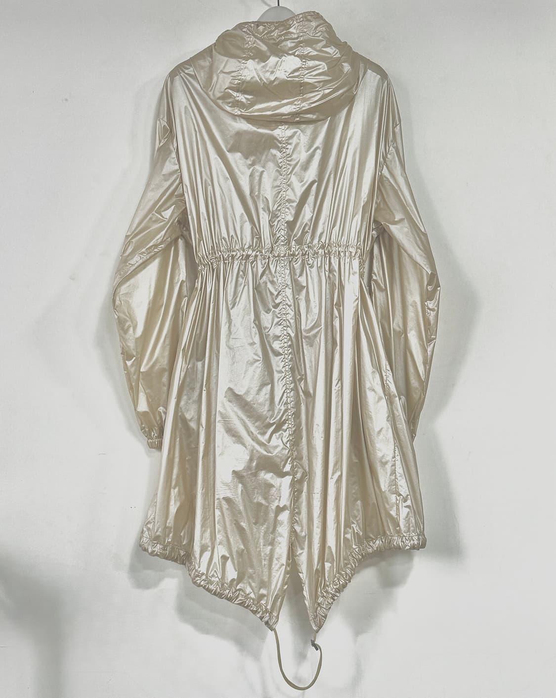 애드 add 글로시 롱 후드 자켓 코트 상품이미지6