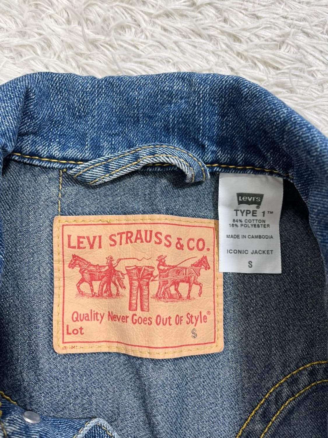 리바이스 타입원 데님 자켓/TYPE1/#3042 상품이미지5