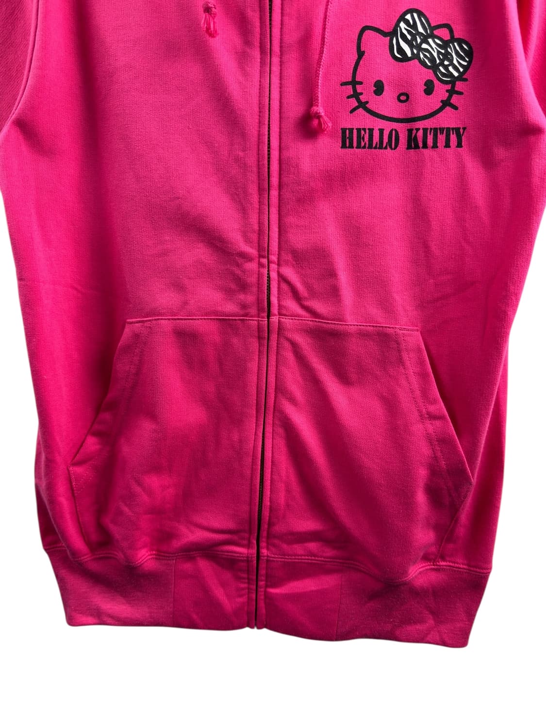 헬로키티 핫핑크 갸루 반팔 후드집업1472 상품이미지4