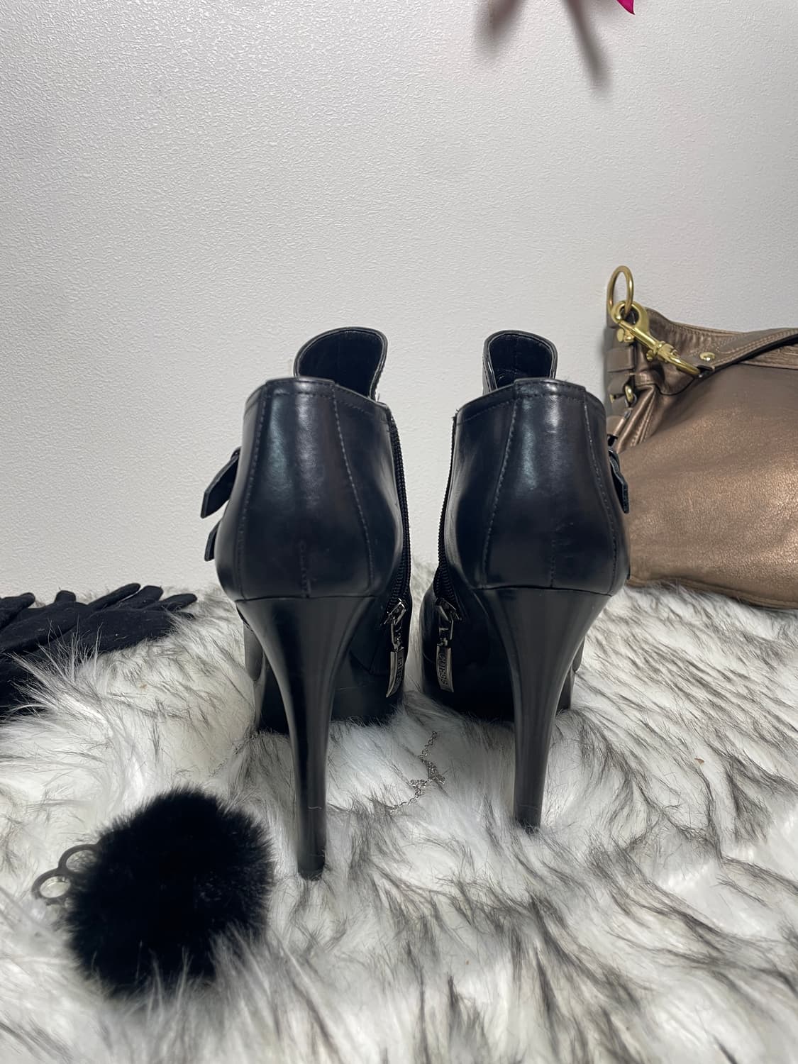 게스 버클디테일 가죽 앵클 부츠 갸루 상품이미지4