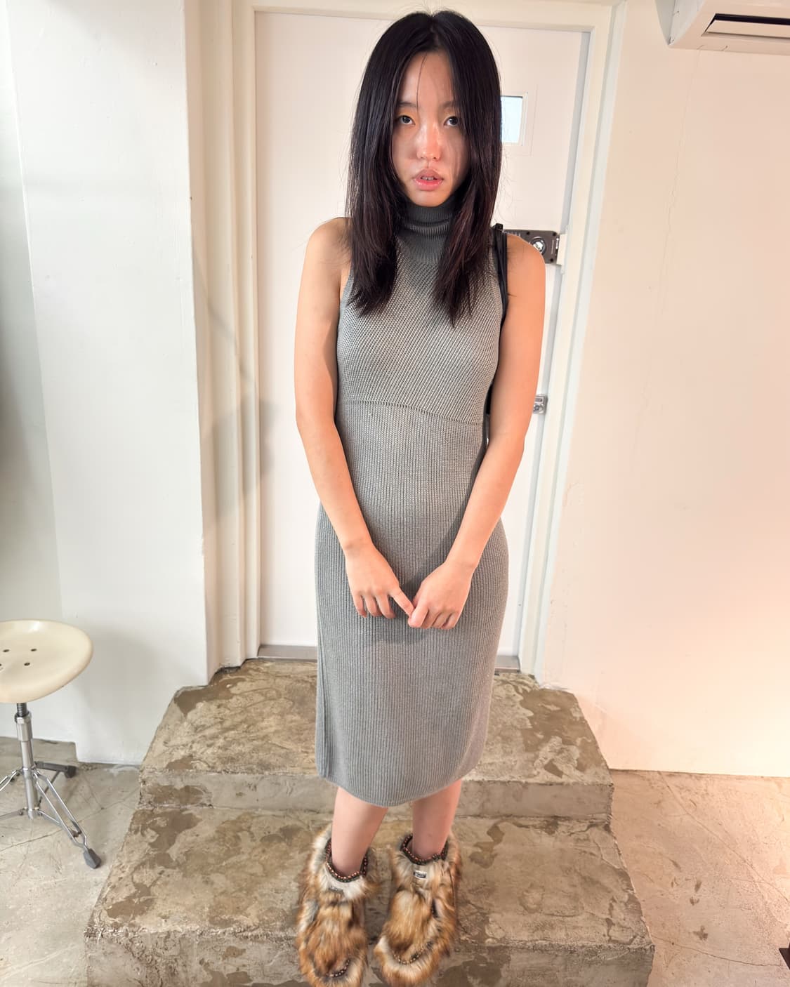 Versace  Knit Turtleneck Dress/ S 상품이미지1