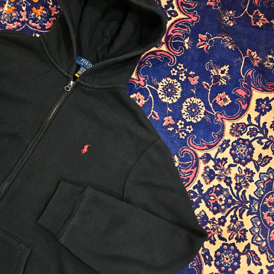 폴로랄프로렌 레드 포니 자수 기모 후드집업  상품이미지2