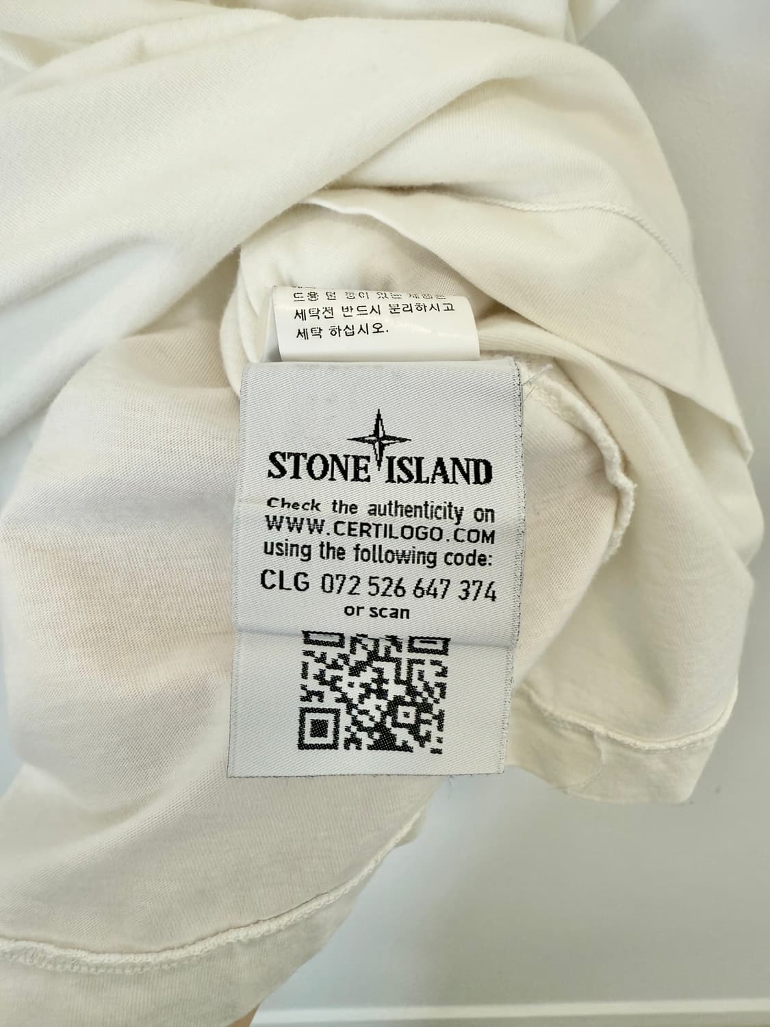 스톤아일랜드 반팔티 화이트 상품이미지5