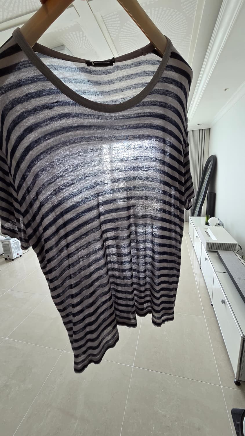 알렉산더왕 U넥 스트라이프 반팔티 XL 상품이미지4