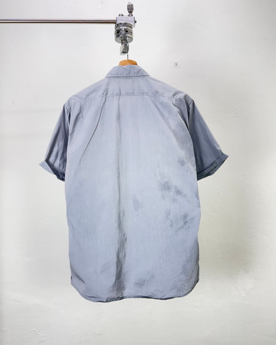 스톤아일랜드 09ss 쉐도우 프로젝트 그레이 나일론 쇼트 셔츠 상품이미지6