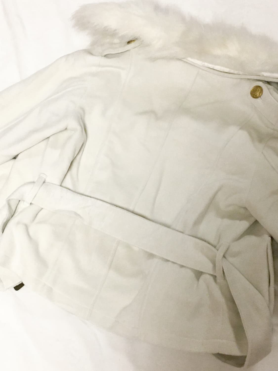 아이보리 더블버튼 숏 코트 오네갸루 y2k 상품이미지9