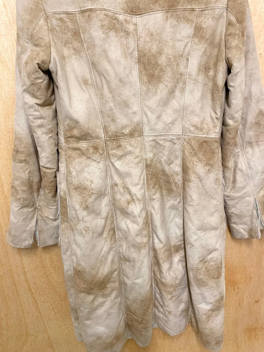 BENETTON suede fur coat 인조 스웨이드 퍼 코트 무스탕 상품이미지8