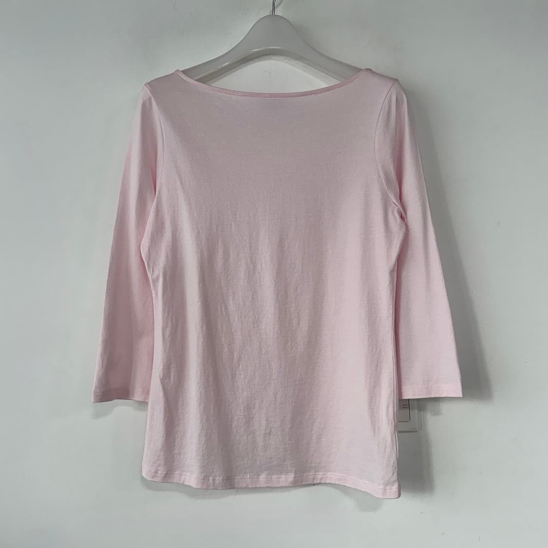 띠어리 24 보트넥 코튼 저지 탑 상품이미지1