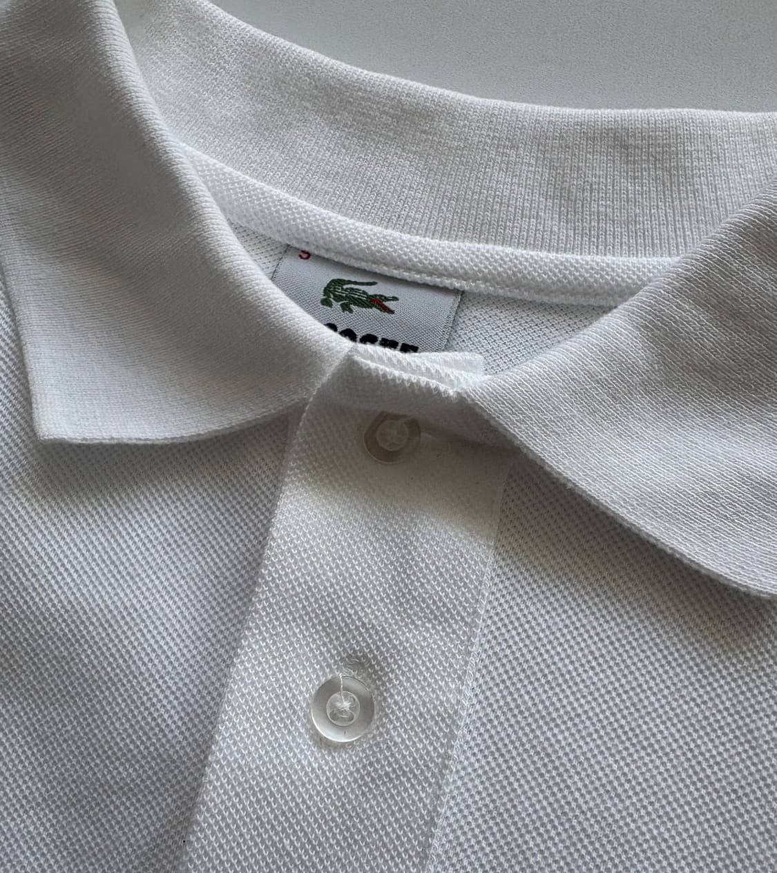 라코스테 화이트 카라티  상품이미지4