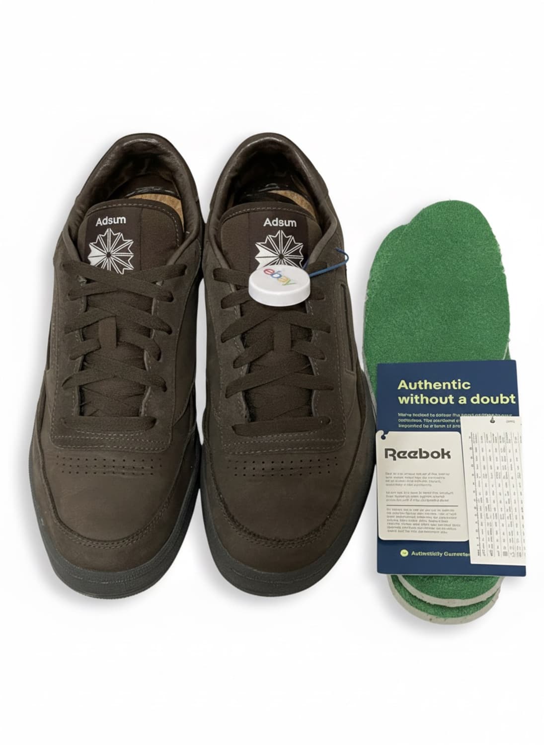 (285) 리복 X Adsum 클럽c 브라운 스웨이드 신발 상품이미지6