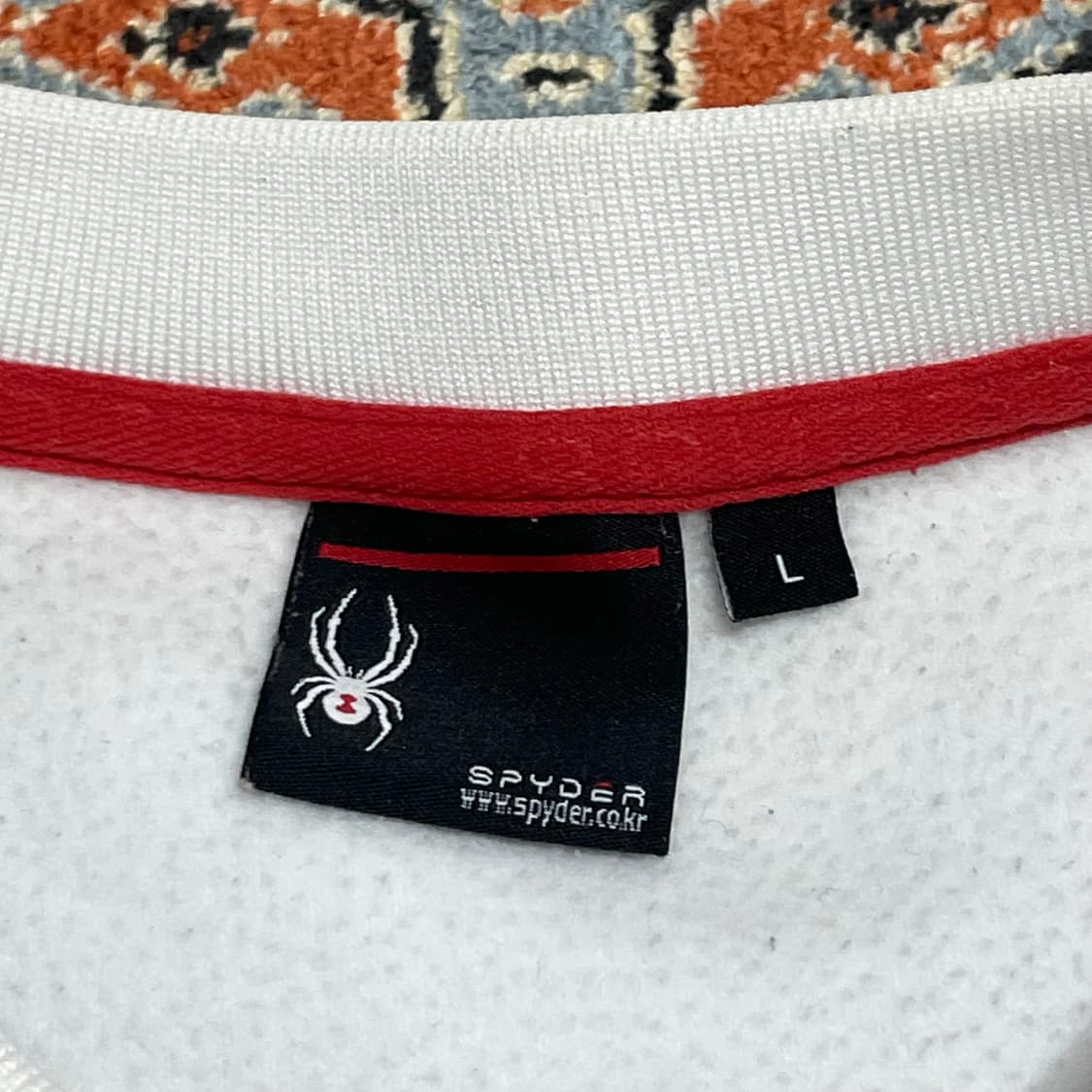 스파이더 US 스키 팀 화이트 유니폼 기모 맨투맨 남성L 상품이미지4