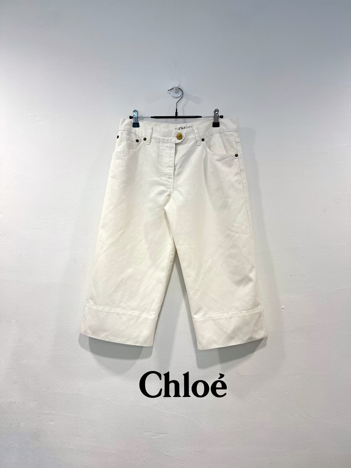 Chloe 끌로에 화이트진 바지 상품이미지1
