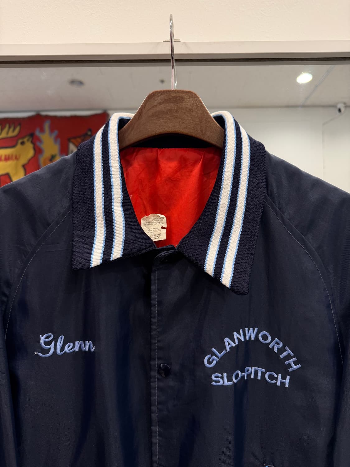 90s Vtg 빈티지 스타디움 새틴 자켓 (made in Canada) 상품이미지3