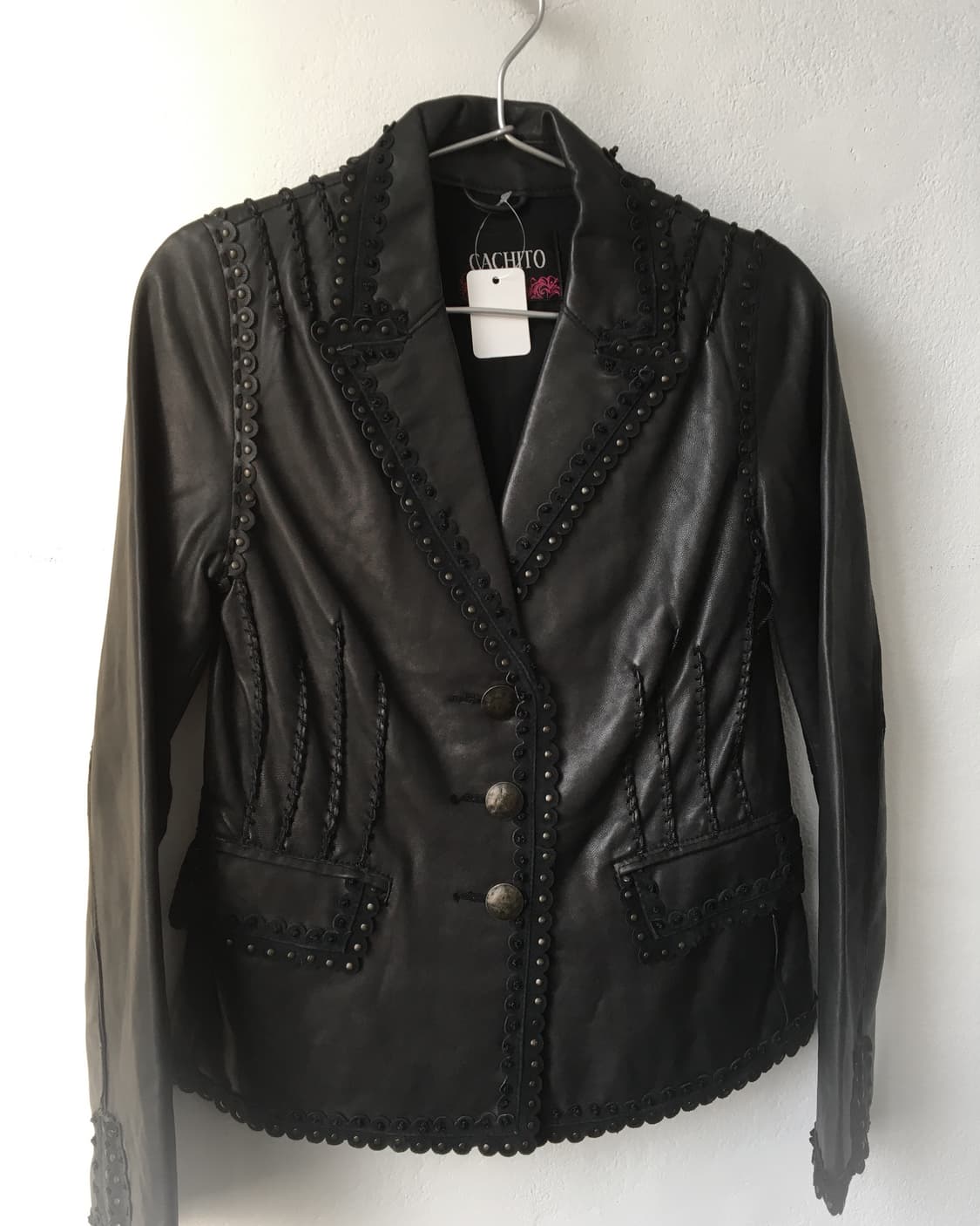 Stud point leather jacket 상품이미지3